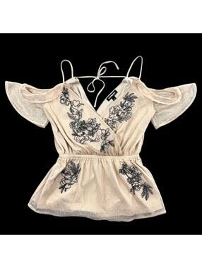 Express Cold Shoulder Peplum Top